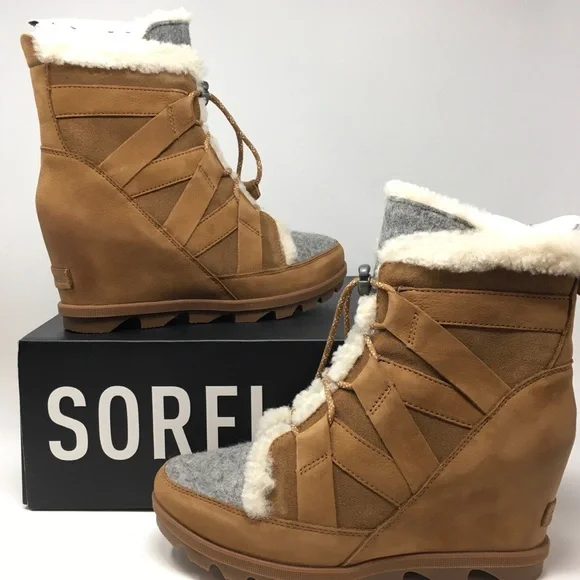 New Sorel Joan Of Arctic Wedge II COZY Shearling Boots